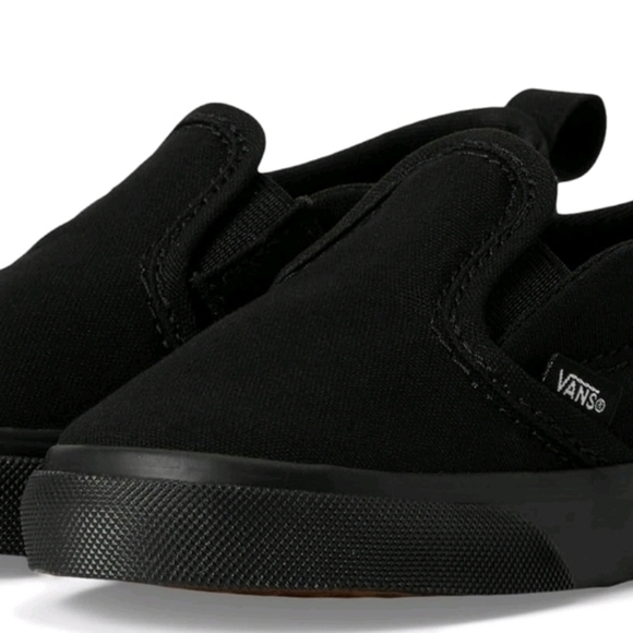 Vans Kids Slip-On Shoes Black/Black Infant/Toddler 4.5 NWT - Picture 2 of 12